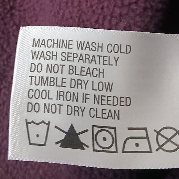 Orvis Jacket XL Fleece Lined Flannel Snap Front Purple Navy Checked Chore Coat - Picture 12 of 13